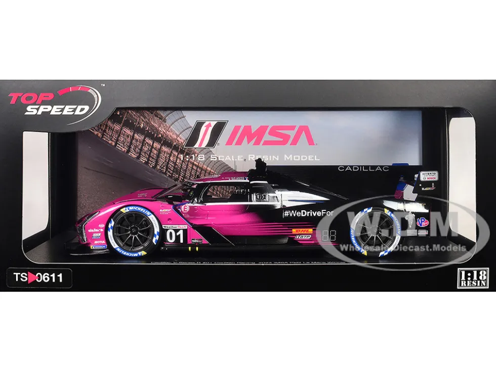 Cadillac V-Series.R #01 Sebastien Bourdais - Scott Dixon - Renger van der Zande "Cadillac Racing" Winner IMSA "Petit Le Mans" (2024) 1/18 Model Car by Top Speed