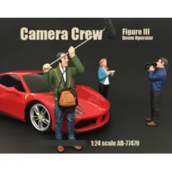 Camera Crew Figure III "Boom Operator" For 1:24 Scale Models American Diorama 77479