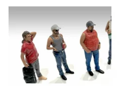 Campers 5 piece Figure Set 1/18 Scale Models American Diorama 76334-76335-76336-76337-76338