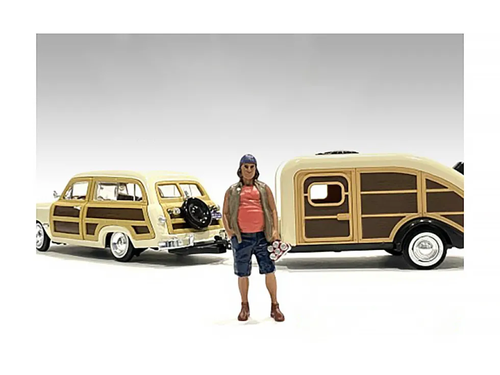 Campers 5 piece Figure Set 1/18 Scale Models American Diorama 76334-76335-76336-76337-76338