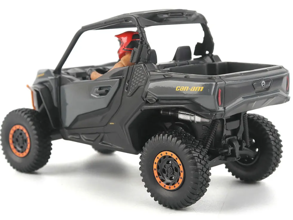 Can-Am Commander XT-P 1000R Gray and Orange with Driver Figure 1/32 Diecast Model by BRP Models