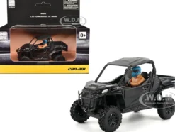Can-Am Commander XT 1000R Matt Black with Driver Figure 1/32 Diecast Model by BRP Models
