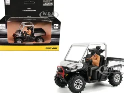 Can-Am Defender XMR Silver Metallic and Black with Driver Figure 1/32 Diecast Model by BRP Models