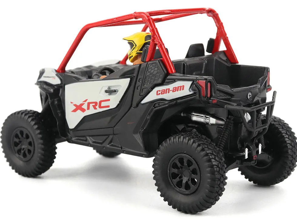 Can-Am Maverick Sport XRC 1000R Red and Gray with Driver Figure 1/32 Diecast Model by BRP Models