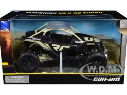 Can-Am Maverick X3 XRC Turbo ATV Tan and Black with Silver Top cast 1/18 Diecast Model by New Ray