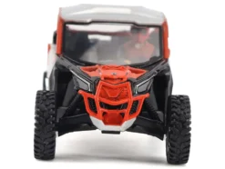 Can-Am Maverick X3 X RS Turbo RR Chalk Gray and Magma Red with Driver Figure 1/32 Diecast Model by BRP Models