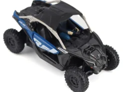 Can-Am Maverick X3 X RS Turbo RR Intense Blue and Chalk Gray with Driver Figure 1/32 Diecast Model by BRP Models