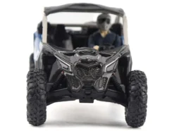Can-Am Maverick X3 X RS Turbo RR Intense Blue and Chalk Gray with Driver Figure 1/32 Diecast Model by BRP Models