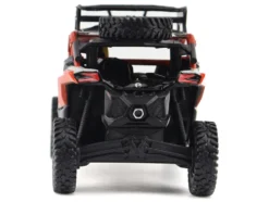 Can-Am Maverick X3 X RS Turbo RR Sand Version Chalk Gray and Magma Red with Driver Figure 1/32 Diecast Model by BRP Models