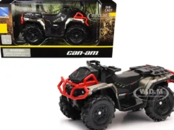 Can-Am Outlander XMR 1000R ATV Black Gold Diecast Model New Ray 07373