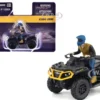 Can-Am Outlander XT-P 1000R ATV Iron Gray and Neo Yellow with Driver Figure 1/32 Diecast Model by BRP Models