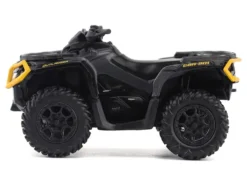 Can-Am Outlander XT-P 1000R ATV Iron Gray and Neo Yellow with Driver Figure 1/32 Diecast Model by BRP Models