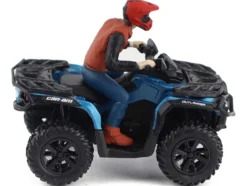 Can-Am Outlander XT 1000R ATV Oxford Blue Metallic with Driver Figure 1/32 Diecast Model by BRP Models