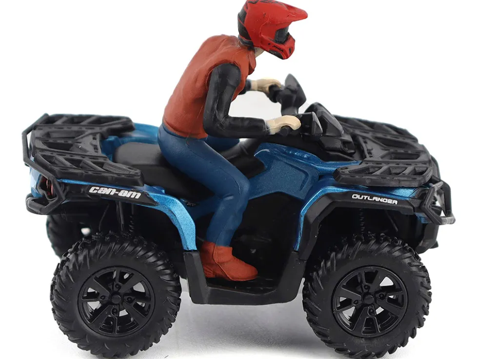 Can-Am Outlander XT 1000R ATV Oxford Blue Metallic with Driver Figure 1/32 Diecast Model by BRP Models