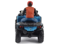Can-Am Outlander XT 1000R ATV Oxford Blue Metallic with Driver Figure 1/32 Diecast Model by BRP Models
