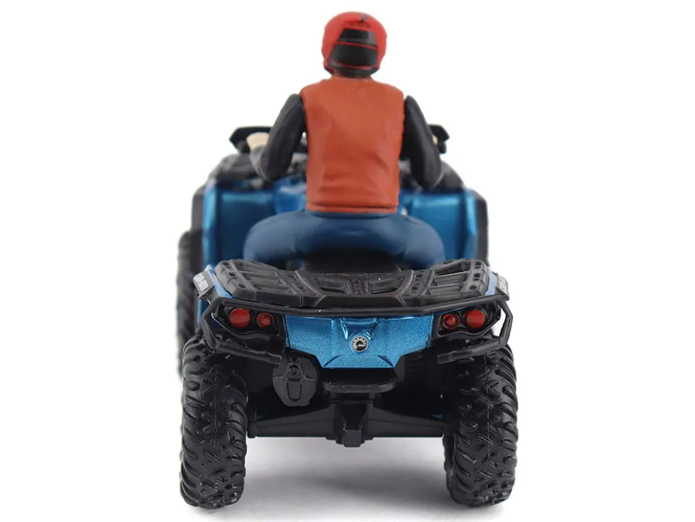 Can-Am Outlander XT 1000R ATV Oxford Blue Metallic with Driver Figure 1/32 Diecast Model by BRP Models