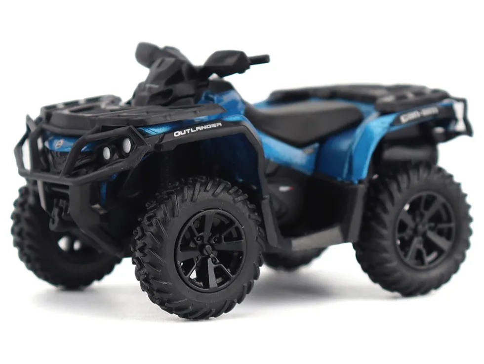 Can-Am Outlander XT 1000R ATV Oxford Blue Metallic with Driver Figure 1/32 Diecast Model by BRP Models