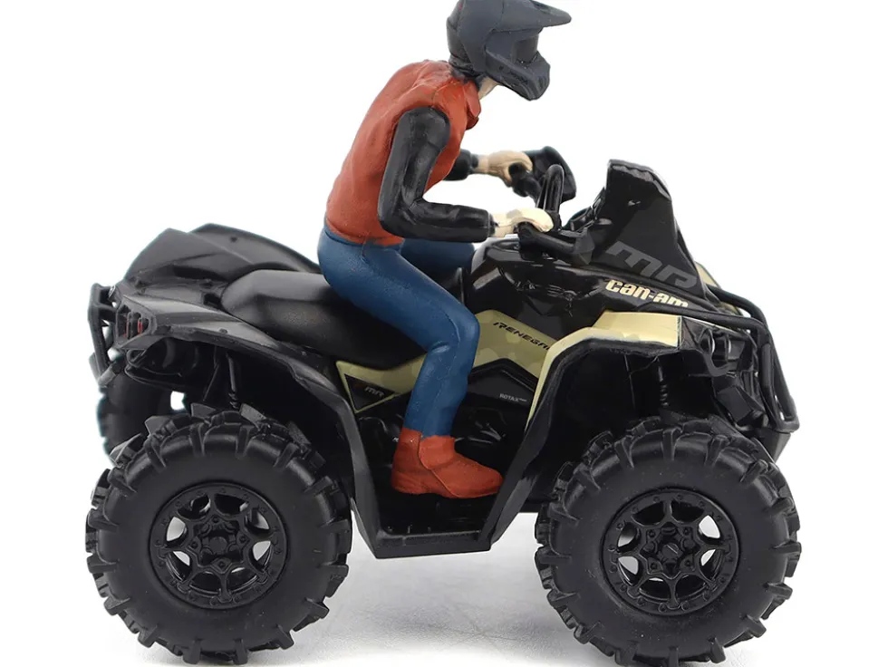 Can-Am Renegade X MR 1000R ATV Desert Tan with Driver Figure 1/32 Diecast Model by BRP Models
