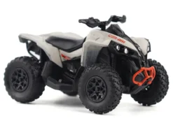 Can-Am Renegade X XC 1000R ATV Chalk Gray with Driver Figure 1/32 Diecast Model by BRP Models
