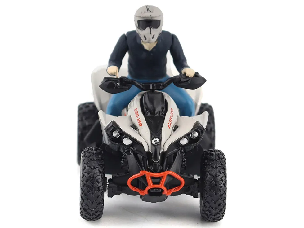 Can-Am Renegade X XC 1000R ATV Chalk Gray with Driver Figure 1/32 Diecast Model by BRP Models