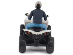 Can-Am Renegade X XC 1000R ATV Chalk Gray with Driver Figure 1/32 Diecast Model by BRP Models