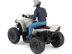 Can-Am Renegade X XC 1000R ATV Chalk Gray with Driver Figure 1/32 Diecast Model by BRP Models