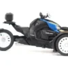 Can-Am Ryker Rally 3-Wheel Motorcycle Galactic Blue and Black 1/32 Diecast Model by BRP Models