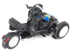 Can-Am Ryker Rally 3-Wheel Motorcycle Galactic Blue and Black 1/32 Diecast Model by BRP Models