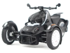 Can-Am Ryker Rally 3-Wheel Motorcycle Ghost Black 1/32 Diecast Model by BRP Models