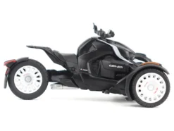 Can-Am Ryker Rally 3-Wheel Motorcycle Ghost Black 1/32 Diecast Model by BRP Models