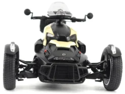 Can-Am Ryker Rally 3-Wheel Motorcycle Sand Storm and Black 1/12 Diecast Model by BRP Models