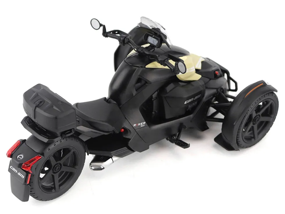 Can-Am Ryker Rally 3-Wheel Motorcycle Sand Storm and Black 1/12 Diecast Model by BRP Models