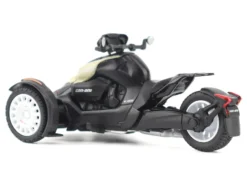 Can-Am Ryker Rally 3-Wheel Motorcycle Sand Storm and Black 1/32 Diecast Model by BRP Models