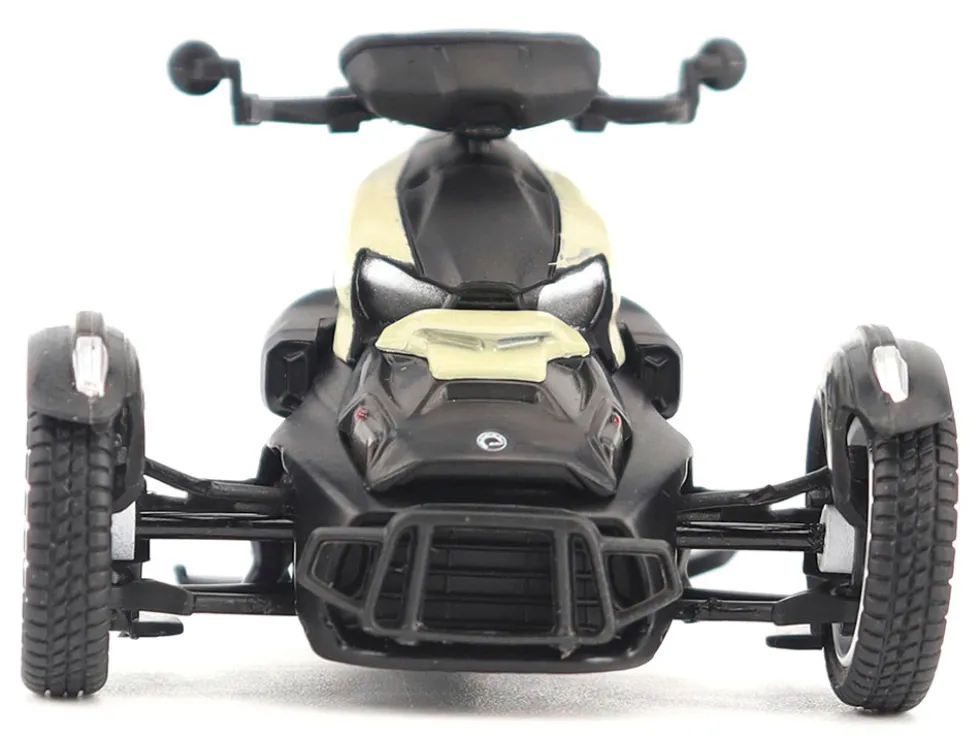 Can-Am Ryker Rally 3-Wheel Motorcycle Sand Storm and Black 1/32 Diecast Model by BRP Models