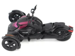 Can-Am Ryker 3-Wheel Motorcycle Pink Punk and Black with Driver Figure 1/32 Diecast Model by BRP Models