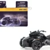 Can-Am Spyder F3 3-Wheel Motorcycle Steel Black Metallic 1/32 Diecast Model by BRP Models