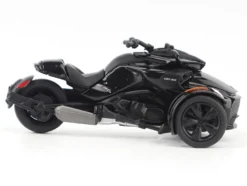 Can-Am Spyder F3 3-Wheel Motorcycle Steel Black Metallic 1/32 Diecast Model by BRP Models