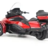 Can-Am Spyder RT Limited 3-Wheel Motorcycle Deep Marsala Red Metallic with Driver Figure 1/32 Diecast Model by BRP Models