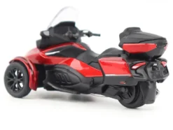 Can-Am Spyder RT Limited 3-Wheel Motorcycle Deep Marsala Red Metallic with Driver Figure 1/32 Diecast Model by BRP Models