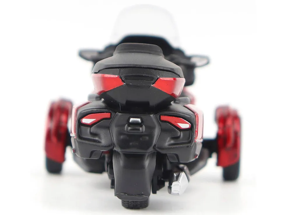 Can-Am Spyder RT Limited 3-Wheel Motorcycle Deep Marsala Red Metallic with Driver Figure 1/32 Diecast Model by BRP Models