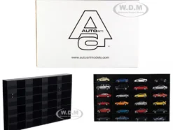 24 Car Acrylic Display Show Case Shelf for 1/43 Scale Model Cars Autoart 90031