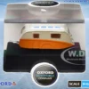 Caravan Trailer Cream and Orange 1/148 (N) Scale Diecast Model Car by Oxford Diecast
