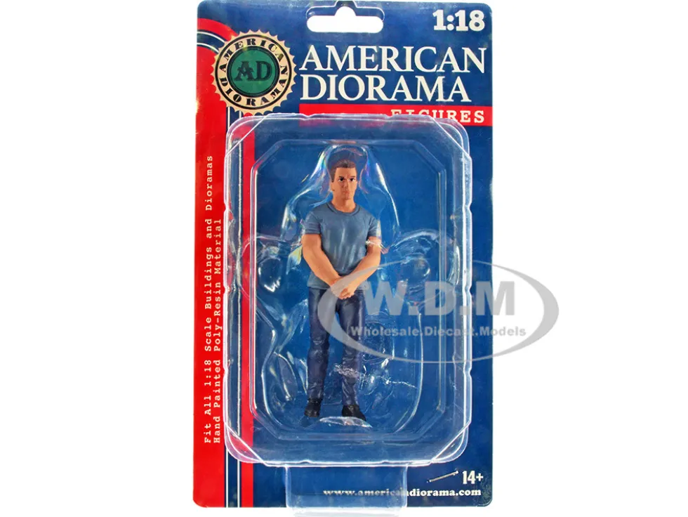 Car Meet 3 Figure 4 1/18 Scale Models American Diorama 76329