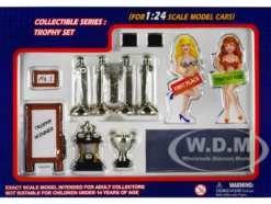 Car Show Trophy Set For 1/24 Scale Model Cars Kinsfun SB1002