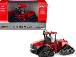 Case AFS Connect Steiger 580 Quadtrac Tractor Tracks Red Case IH Agriculture Prestige Collection 1/64 Diecast Model ERTL TOMY 44234