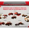 Case AFS Connect Steiger 580 Tractor Dual Wheels Red Case IH Agriculture Prestige Collection Series 1/64 Diecast Model ERTL TOMY 44235V