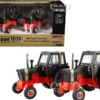 Case 970 Agri King Tractor Black and Case 1070 Agri King Tractor Black Set of 2 pieces "Case Agriculture - Prestige Collection" 1/64 Diecast Model by ERTL TOMY