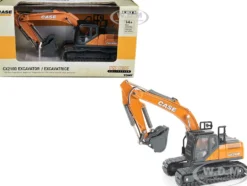 Case CX210D Excavator Orange Gray Case Construction 1/50 Diecast Model ERTL TOMY 44230
