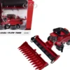 Case IH Axial-Flow 7260 Combine with 12-Row Corn Head and Draper Grain Head Red 1/64 Diecast Model by ERTL TOMY