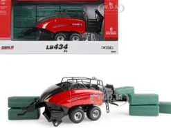 Case IH LB434 XL Large Square Baler Red Black 6 Bales Case IH Agriculture Series 1/32 Diecast Model ERTL TOMY 44288